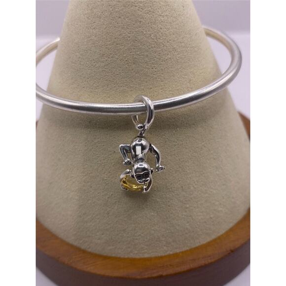 Two-tone Movable Monkey Dangle Charm 763343C01 - Picture 1 of 3